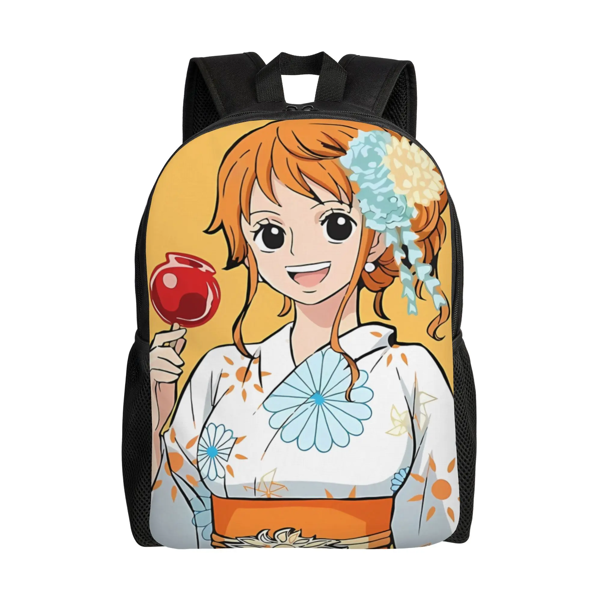 

Back to school season Nami Anime Backpack One Piece Teenager Dual-Use Backpack