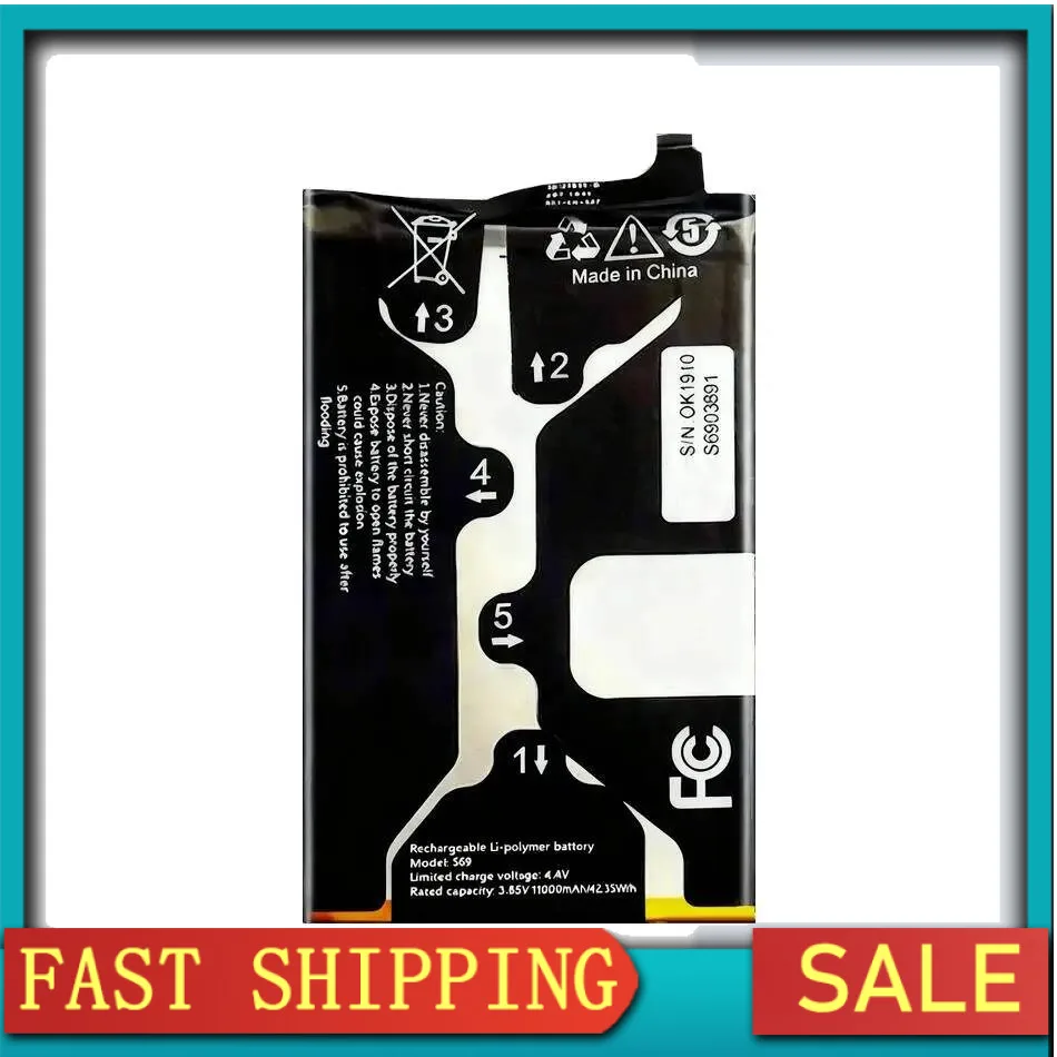 

Mobile Phone Battery Reliable Power For Oukitel K13 Pro 11000Mah