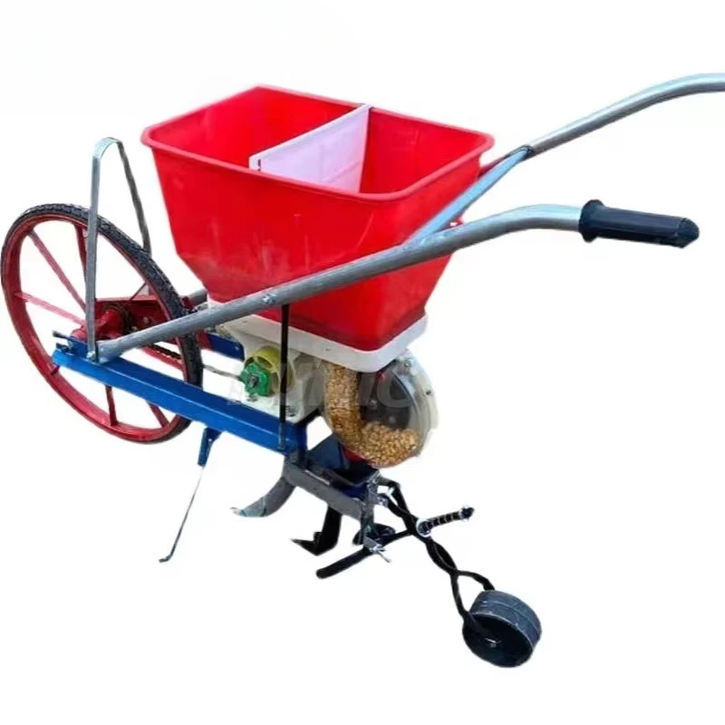 

Hand Push Corn Bean Fertilizer Planter Corn Soybean Sorghum Wheat Planter Manual Planter