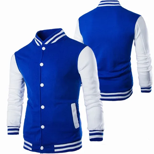 Imagen 2 del producto Abrigo de béisbol ajustado a la moda para hombre, chaqueta deportiva informal personalizada para hombre, nuevo cárdigan estampado con cuello levantado, prendas de vestir 2023