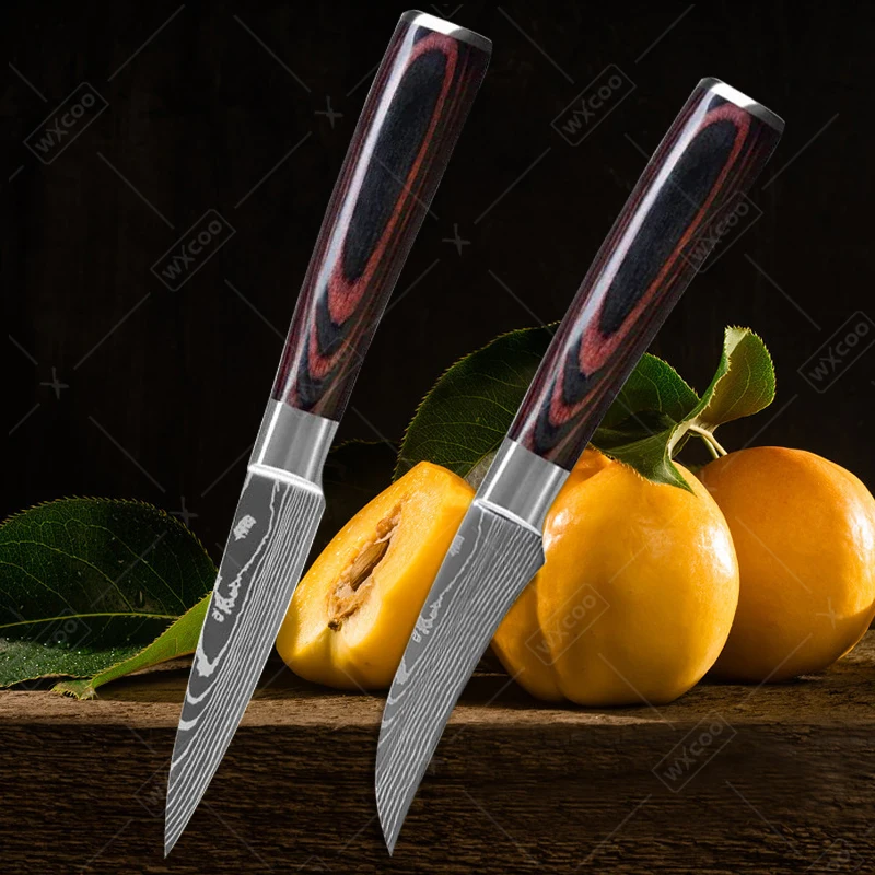 Professional Kitchen Knives Stainless Steel Knife Fruit Peeling Meat Cleaver Knife Boning Knife Paring Cooking Knives