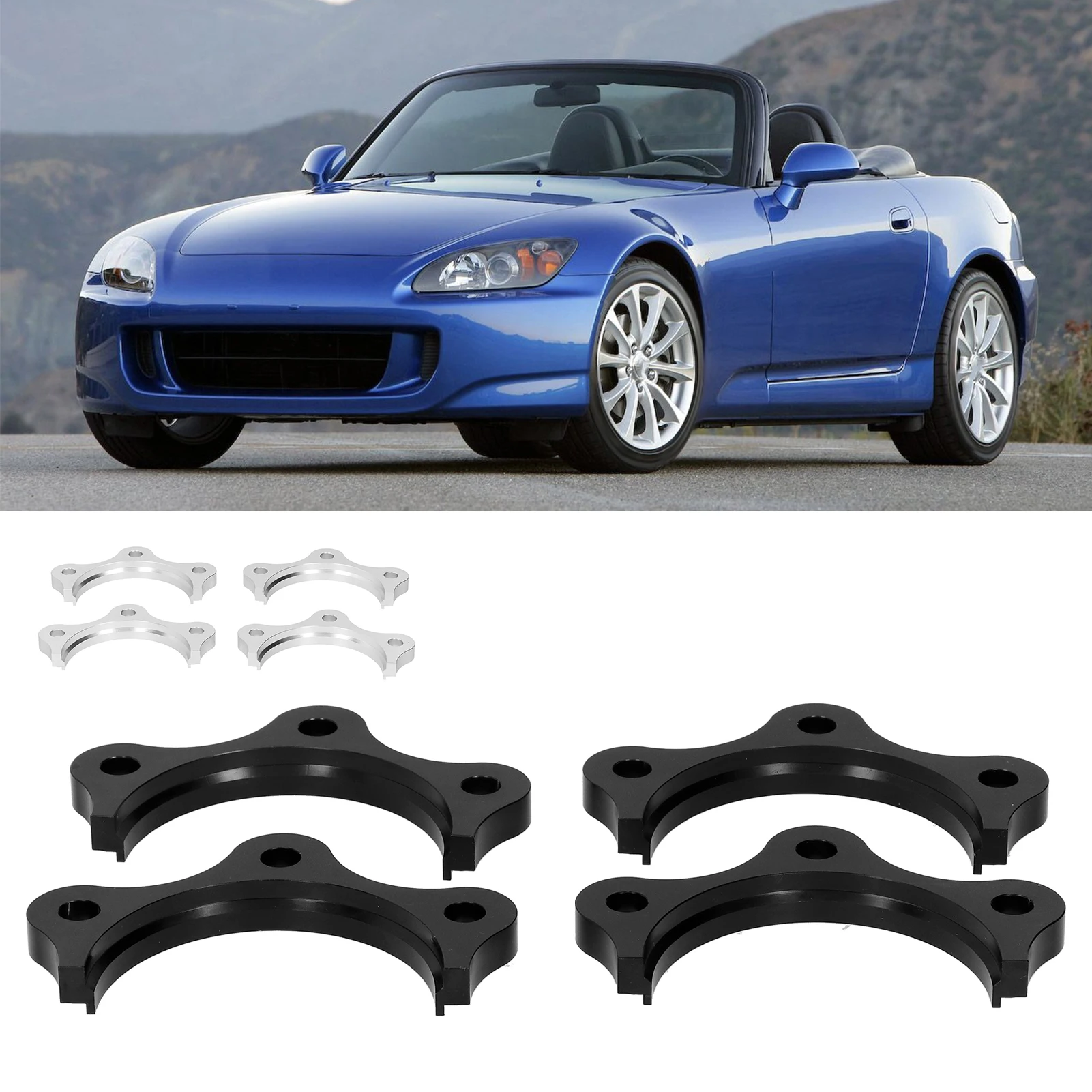 Car Axle Spacers Kit 6061 T6 Aluminium Alloy Auto Accessories Replacement For Honda S2000/AP1/AP2/F20 2000‑2009