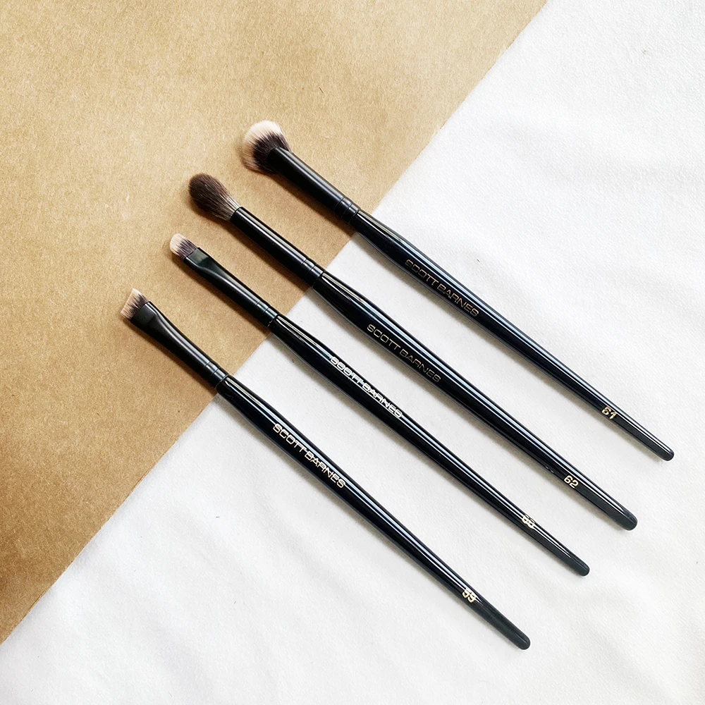 SCOTT Barnes Eye Shadow Liner Brush Soft Synthetic Fiber Lining Blending Cosmetic Tools Luxury Single Makeup Brush