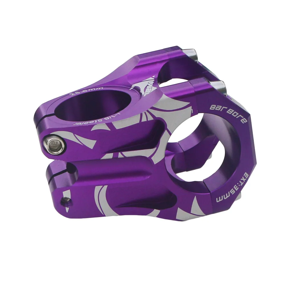 Mountain Bike Handlebars Purple Skeleton Risers Speedy Ultra Short Handlebars 31.8*35mm Bike Accessories