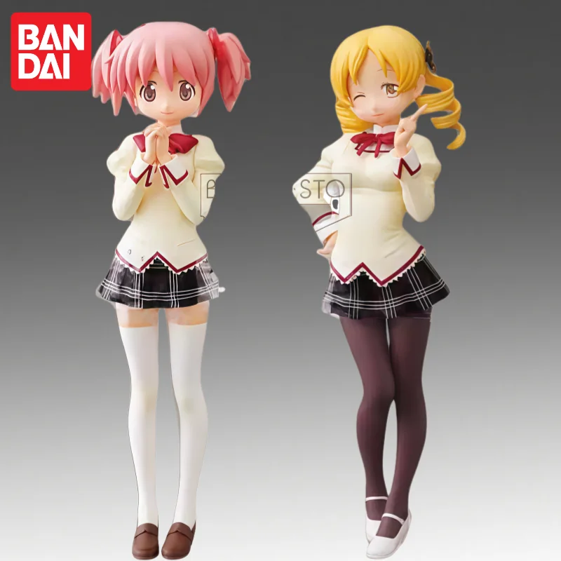 

In Stock Bandai Original Banpresto Puella Magi Madoka Magica Kaname Madoka Tomoe Mami Action Figure Model Doll Brand New Boxed