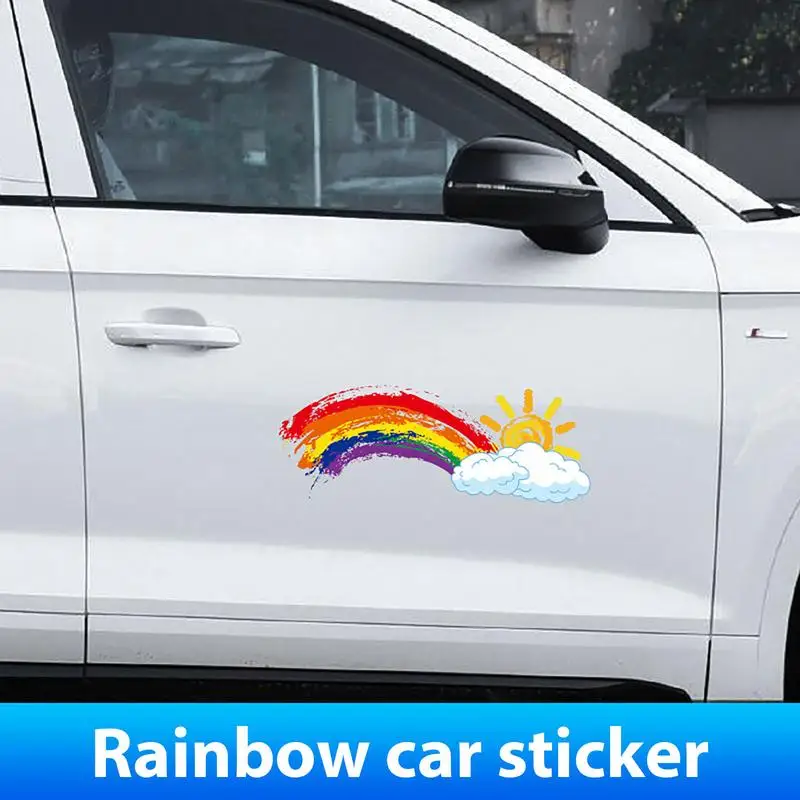 Graffiti Rainbow Bridge Car Stickers, parabrisas, cuerpo, ventana, tanque de combustible, tapa, parachoques, decoración, accesorios para automóviles