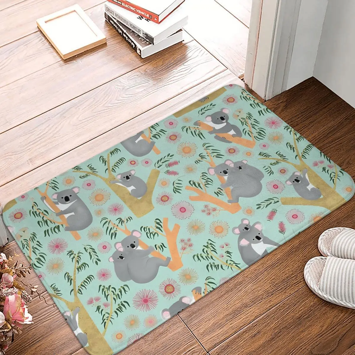 Koala Australian Animals Anti-Slip Doormat Bath Mat Carrying A Baby Floor Carpet Welcome Rug Home Decor