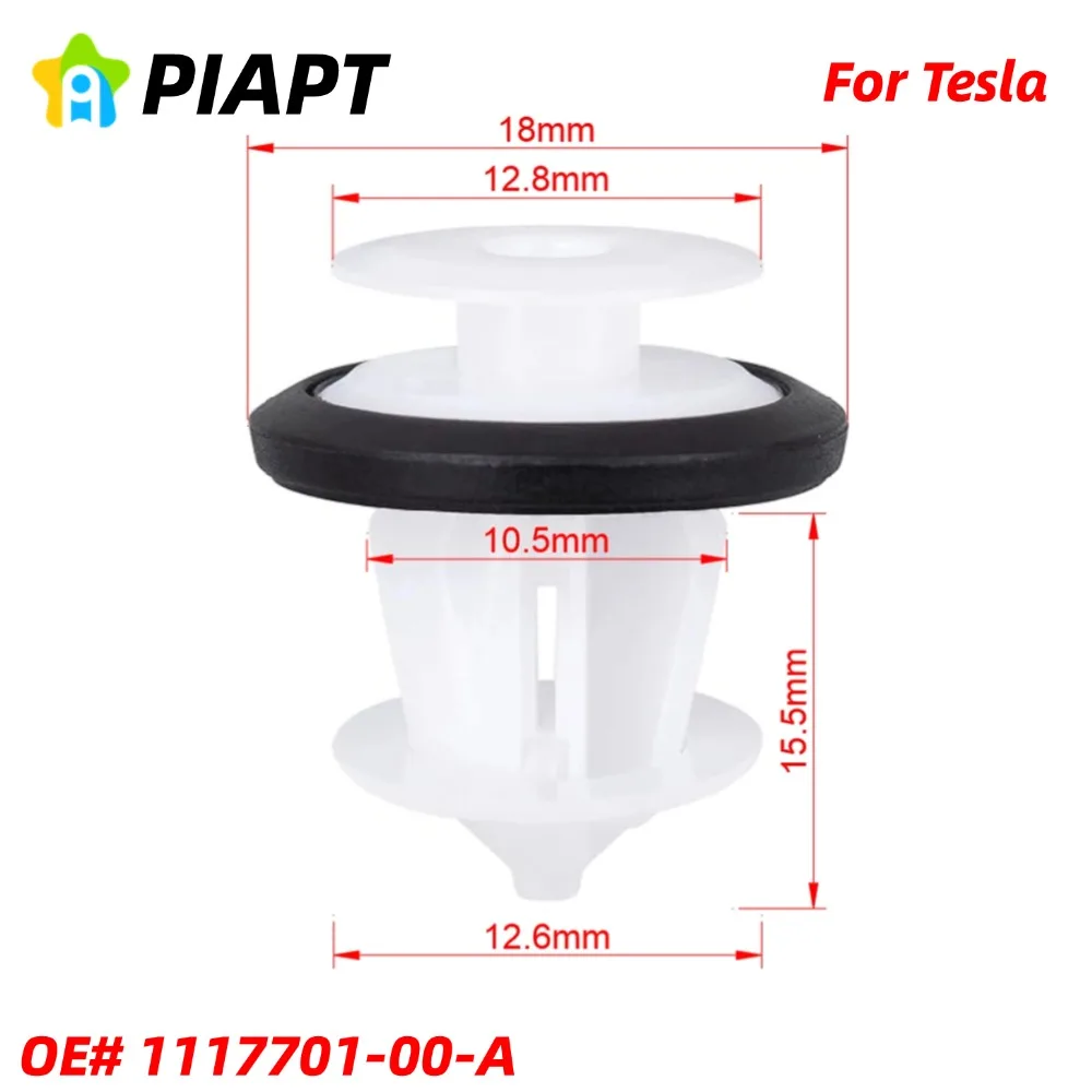 

20PCS OE# 1117701-00-A Door Panel Retainer for Toyota 67773-0E020, Side Sill Front Trunk Clip for Tesla 1117701-00-A