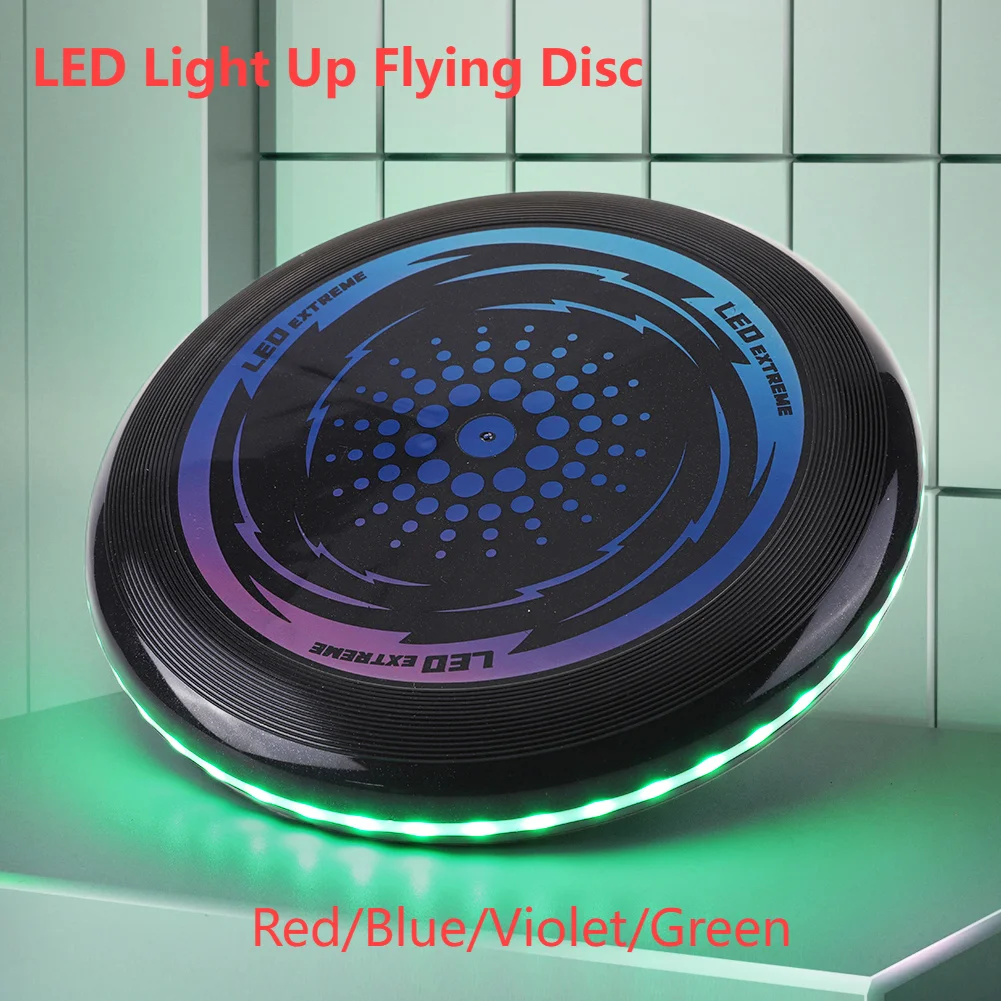 Flying Disc LED Light Up Outdoor Sport Disc for Kids and Adults Beach Toys Ultimate Brightness 49 LEDs Rechargeable Flying Disc