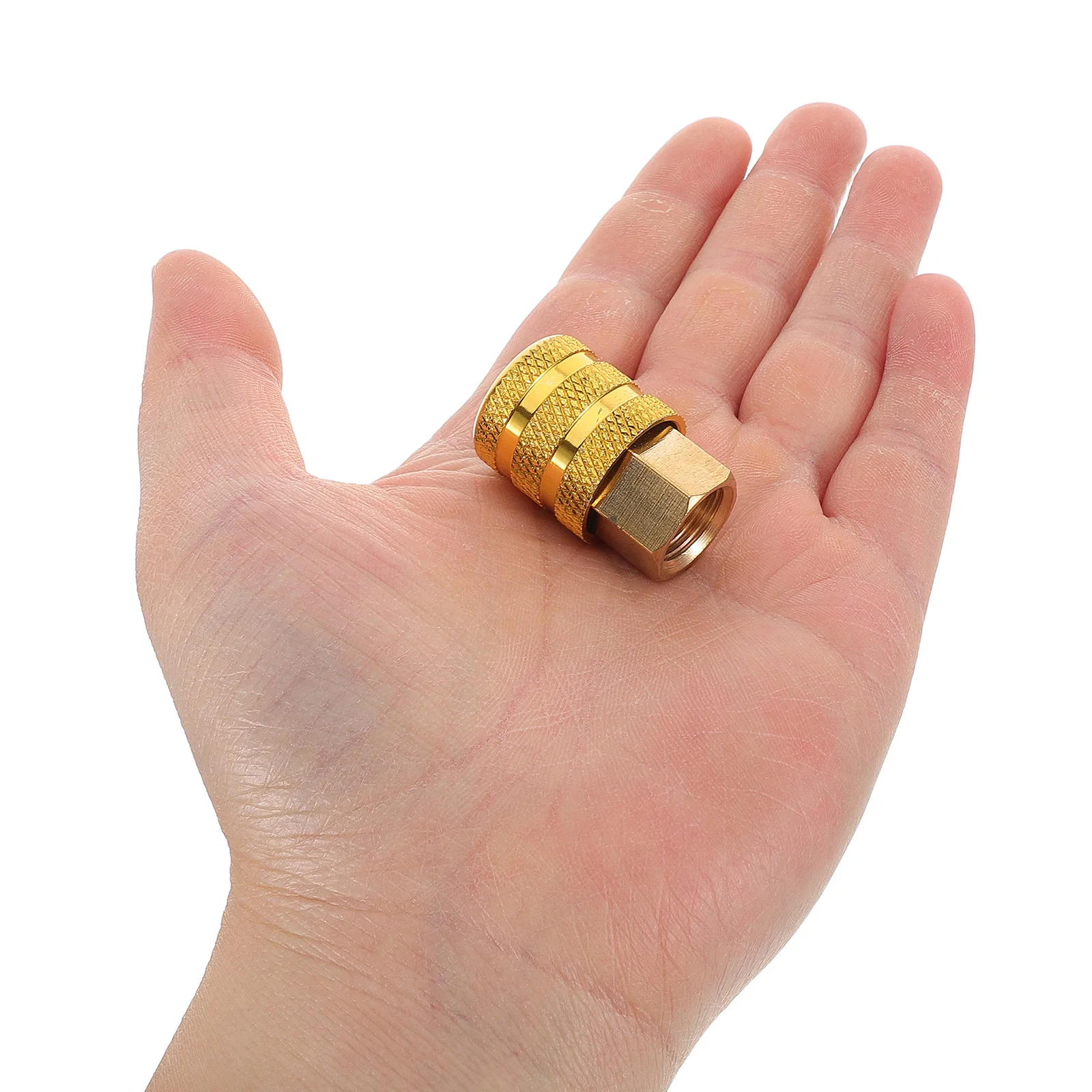 

Copper Tire Inflator Adapter Quick Connect Locking Chuck For Car Air Pump Accessories Automotive Wheel Tires Inflation Hose