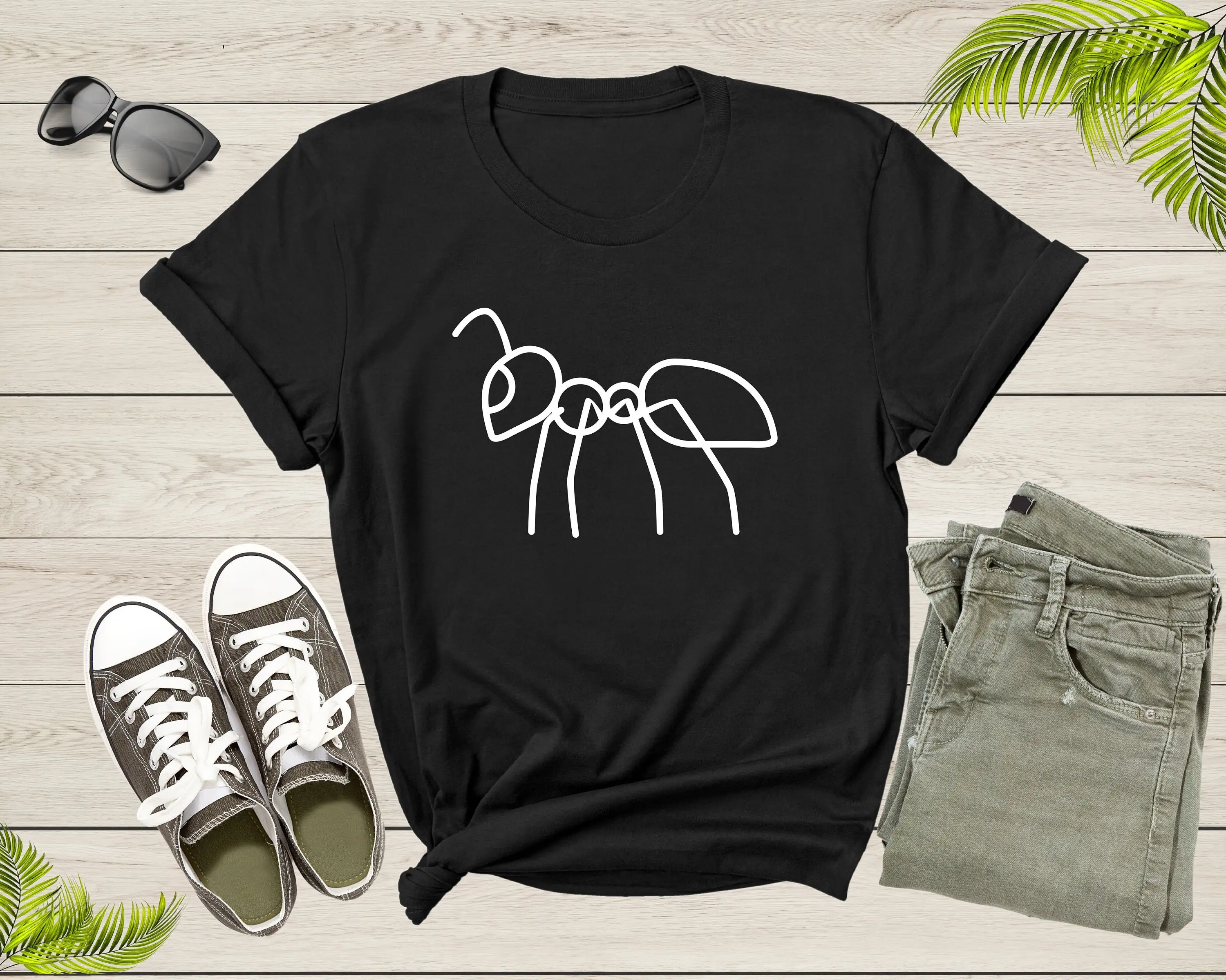 Cute Fire Ant Gift T Shirt For Kids Red Lover Cool Bug Termite Silhouette Design Print Boys Girls