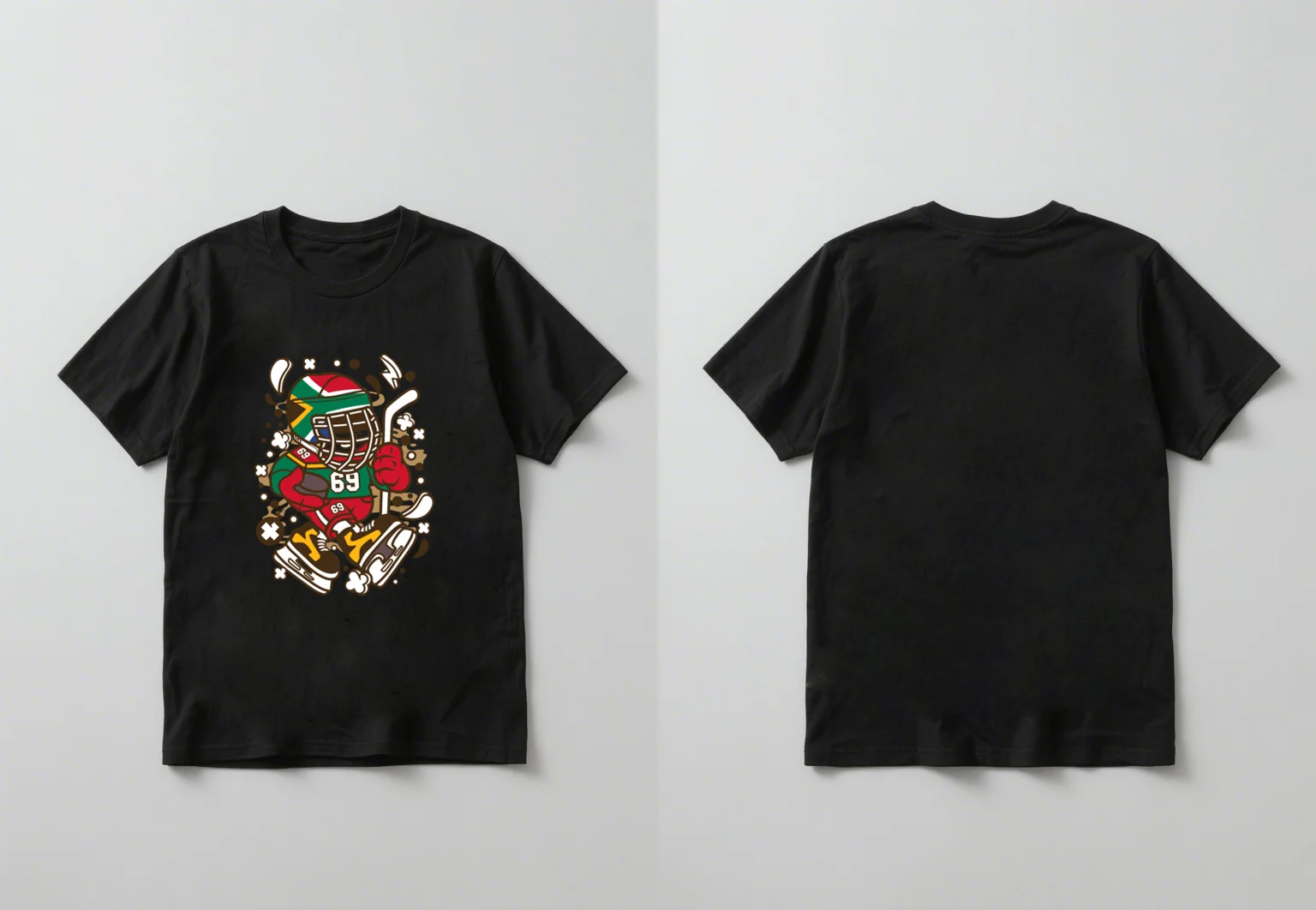 La nueva camisa de manga corta estampada, holgada y versátil, informal, de moda de 2025 presenta un diseño de nicho con elementos sudafricanos.