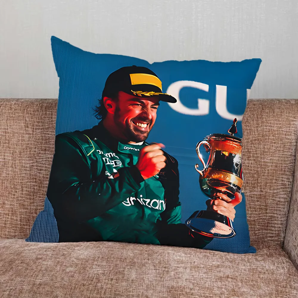 Racing 14 Fernando A-Alonso Pillow Case For Home Bedroom Car Office Decoration Living Room Sofa Cushion Cover Suitable