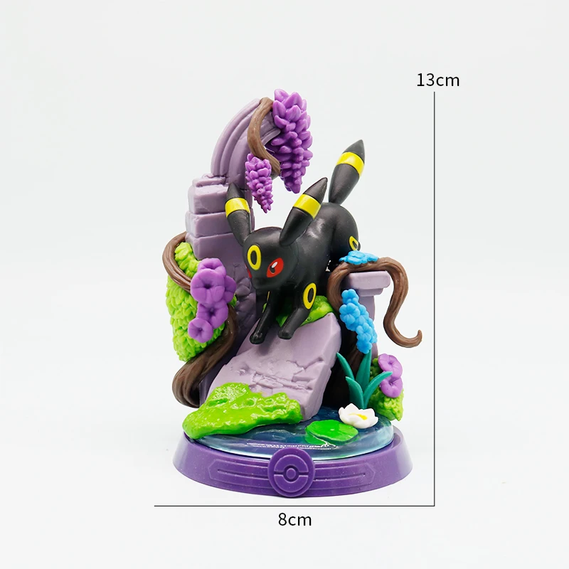 1/9Pcs Pokemon figure toy Eevee Sylveon Glaceon Leafeon Vaporeon Jolteon Umbreon action figure Desktop ornaments models 썸네일 5