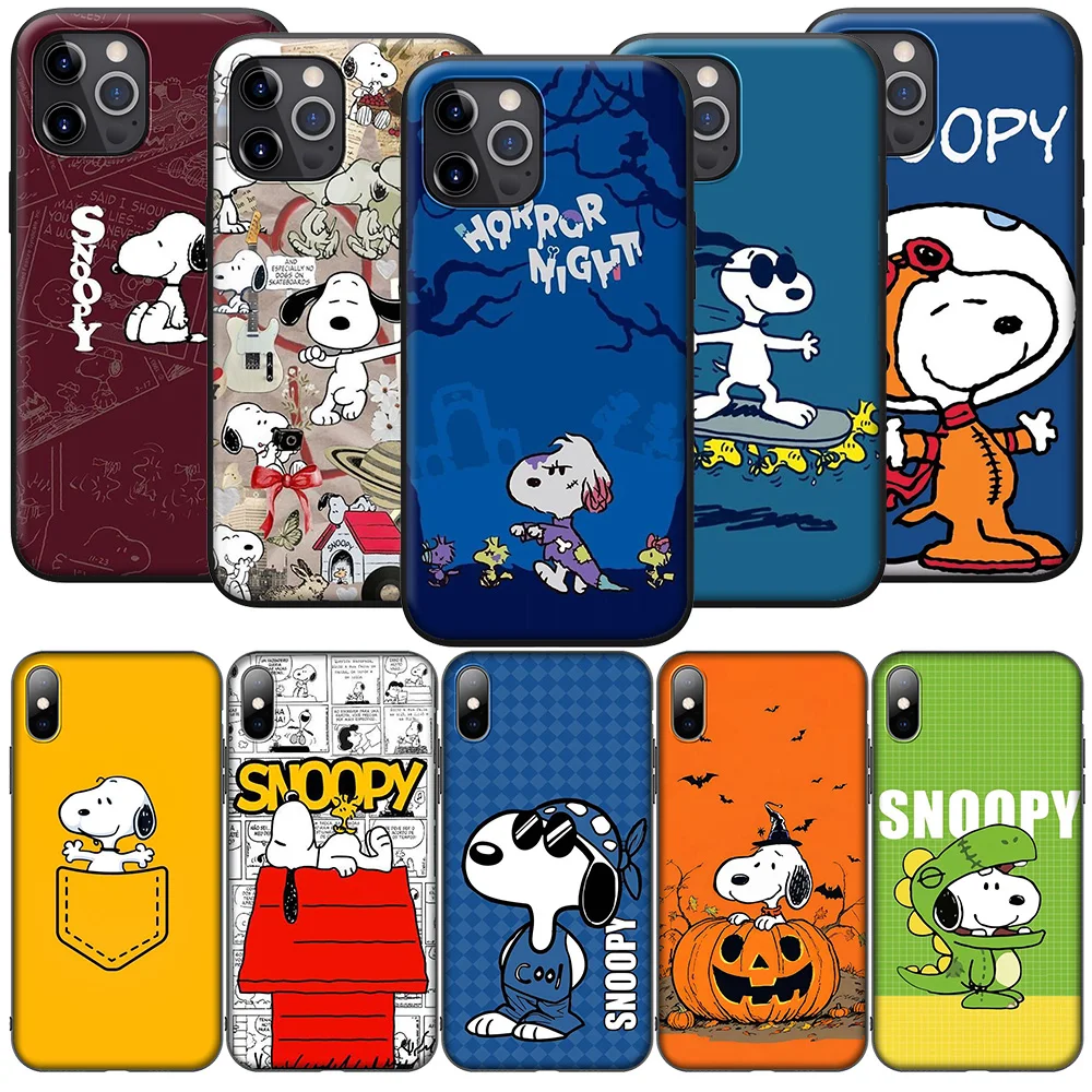 H-143 S-Snoopys Cute Dog New Phone Case for Samsung Galaxy A15 S10E S9 S8 S7 Note 20 10 9 8 Plus Lite