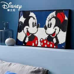 Disney Mickey Mouse Pixel Painting Anime Figures  Picture MOC Set Children Toys Adult Gifts Decoration Festival Gift Kids