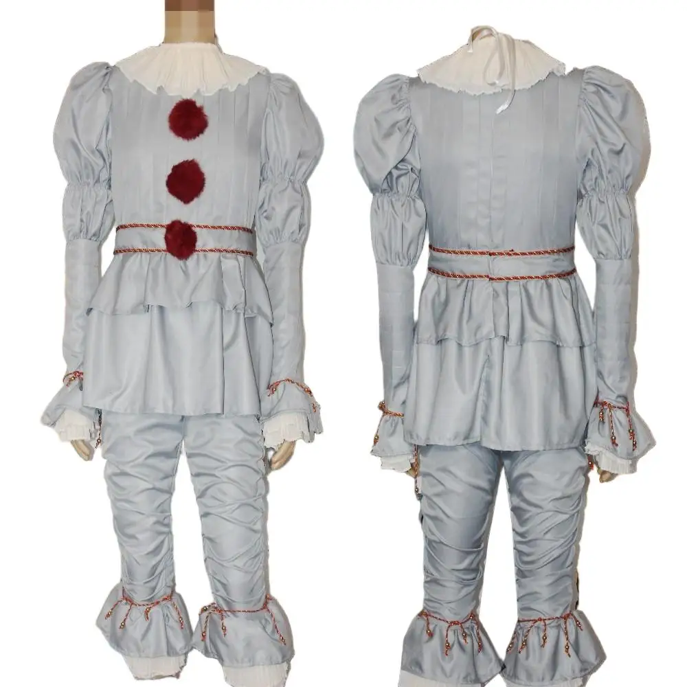 2026 New IT Pennywise Cosplay Costume – Men's Horror Stage Performance Outfit for Halloween (Stephen King) view 4