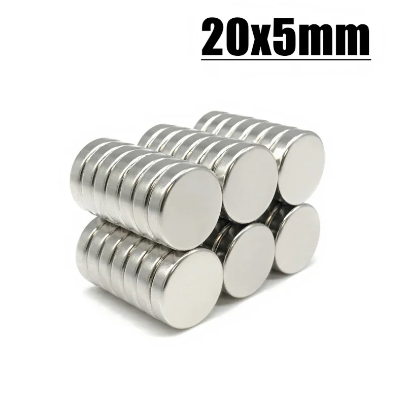 20*5mm magnet 2-100pcs N35 NdFeB Permanent Magnetic Imanes Neodymium Magnet Fridge Magnets 20x5mm Magnet Accessory