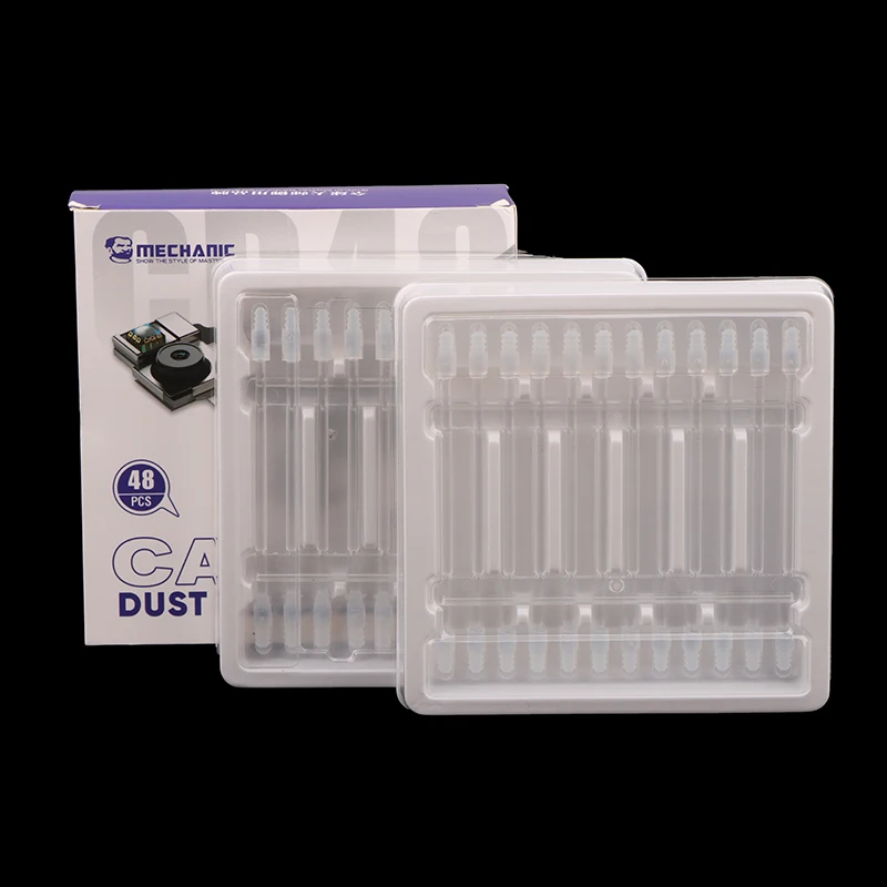 48Pcs/box Resin Synthetic Stick Camera Portable Lens Cleaner Dust Fingerprint Removal For Phone Camera Lens Cleaning Tool