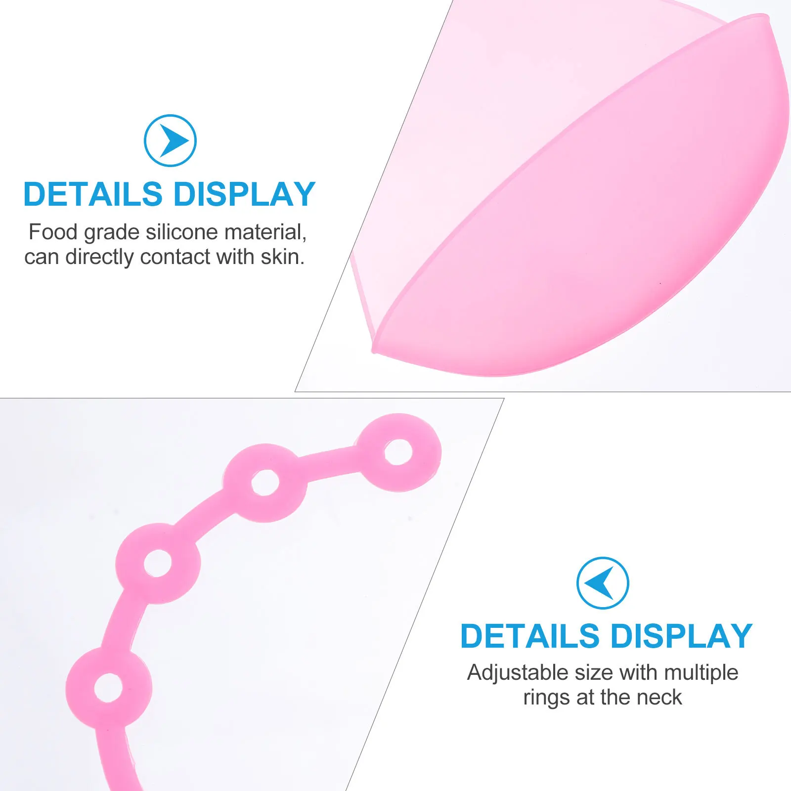 

1pc Waterproof Adult Eating Apron Adjustable Silicone Feeding Bib For Elderly Patient Mealtime Clothing Protector