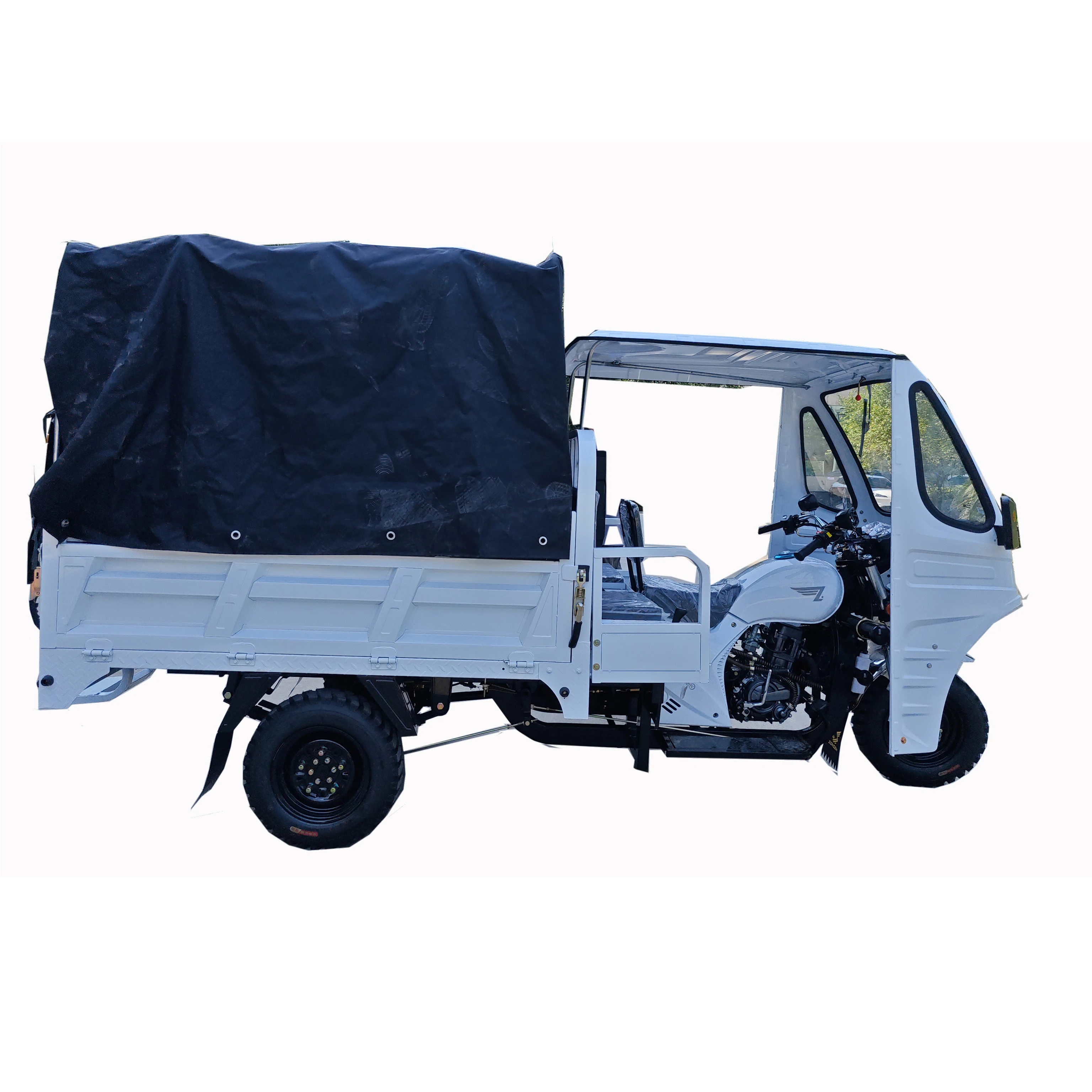 

Chinese Zonsen Cargo Tricycle Passenger Cabin 3 Wheel Motorcycle Cargo Box Take 10 People 150cc Fuel 200cc Rickshaw