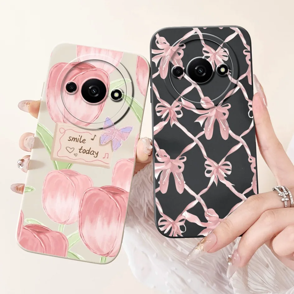 For Xiaomi Redmi A3 2024 Case Poco C61 Cover Cute Panda Cartoon Soft Silicone Shockproof Bumper For Xiaomi RedmiA3 PocoC61 Funda