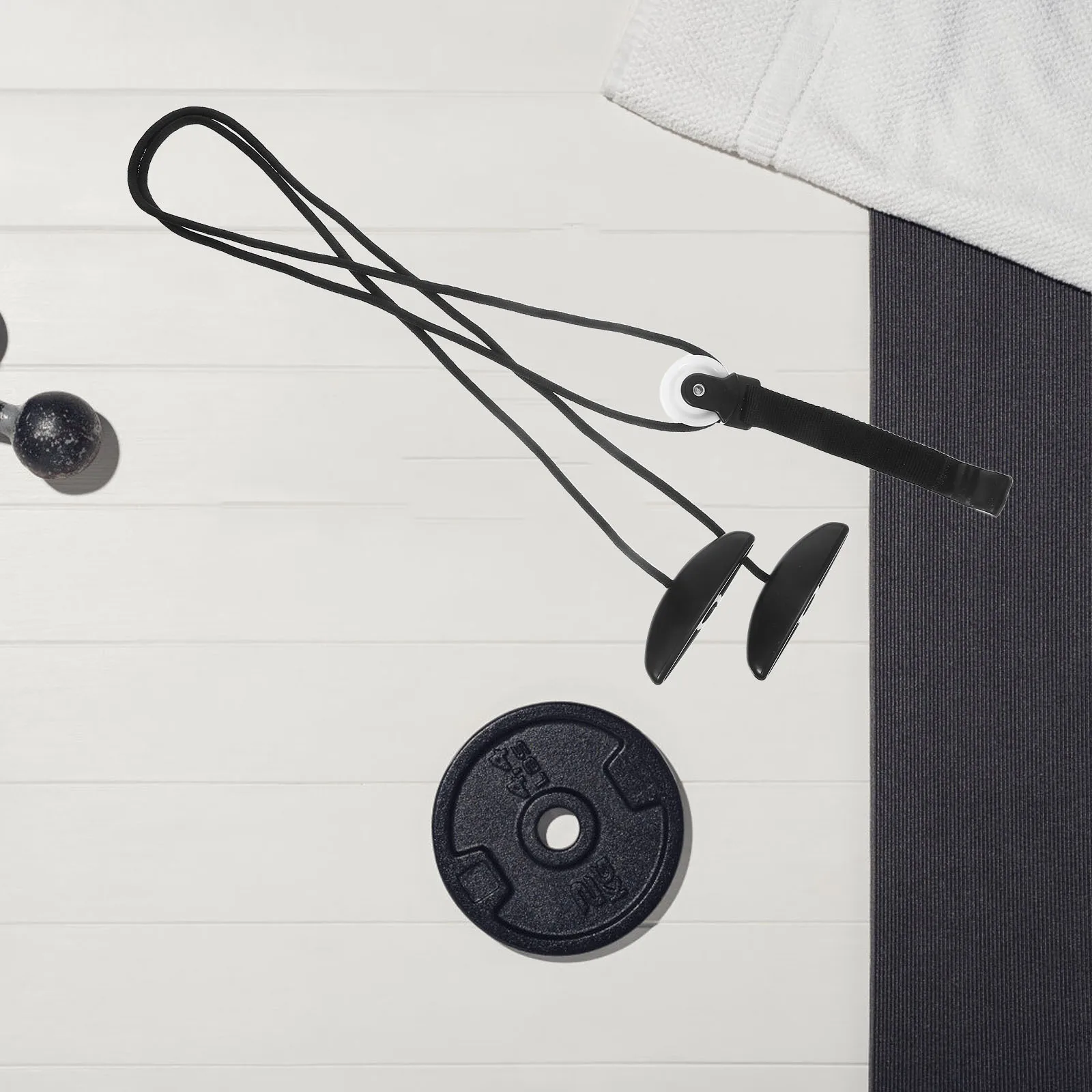 

1pcs Shoulder Pulley Trainer Arm Exercise Over Door System For Upper Body Neck Workout Stretch Bands Home Gym Strength Training