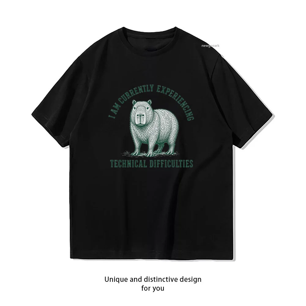 I Am Currently Experiencing Technical Difficulties T-shirt Woman Man Summer Cotton Graphic T Shirts Adult Streetwear O-neck