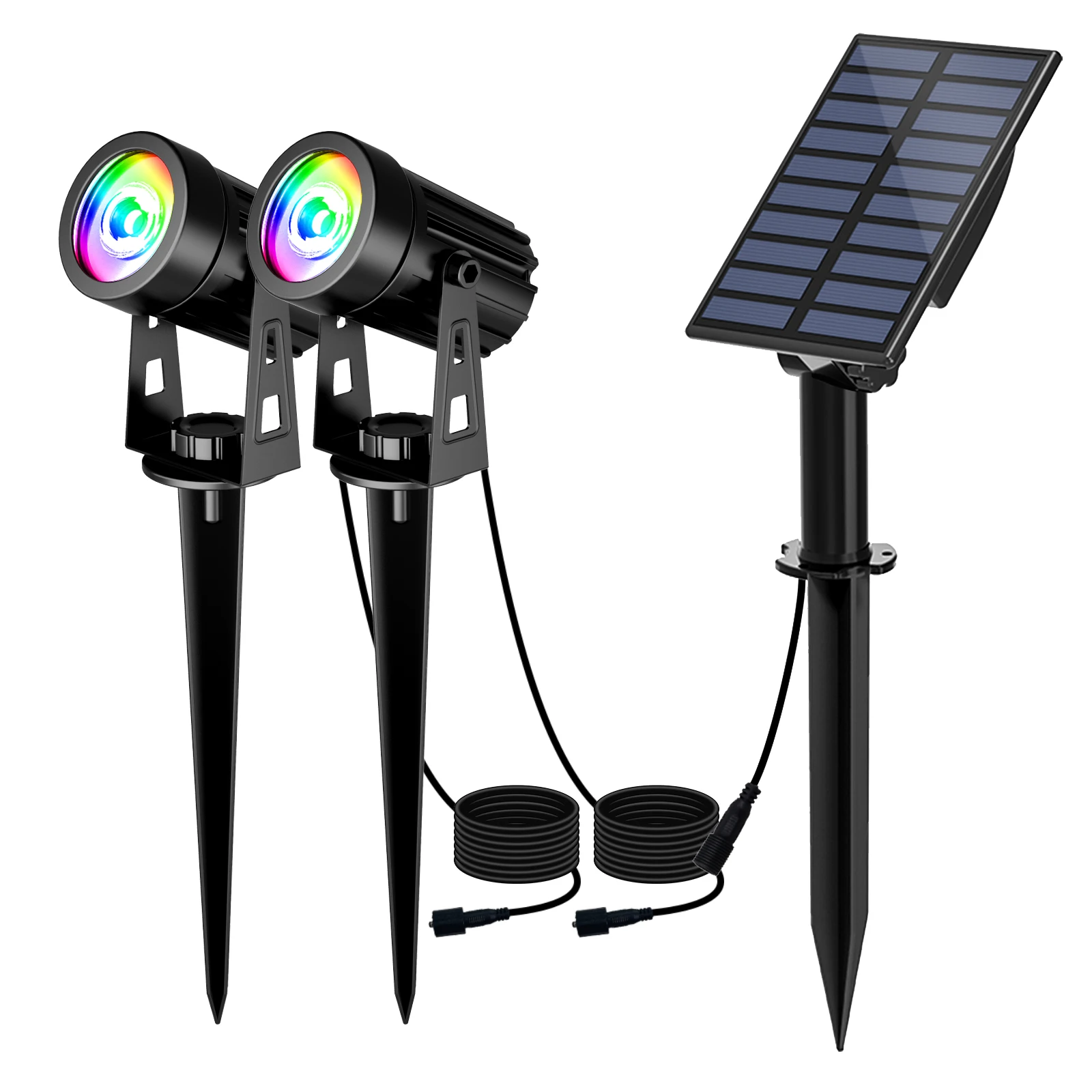 T-SUNRISE Solar LED Wall Light RGB IP65 6