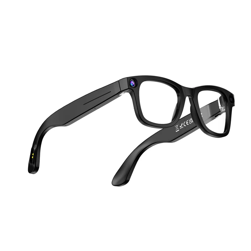 Solid Fashion Smart Glasses AI Camera 8MP IP65 Bluetooth Call Playing Music Smart Glasses Identify Pictures Use Chatgpt
