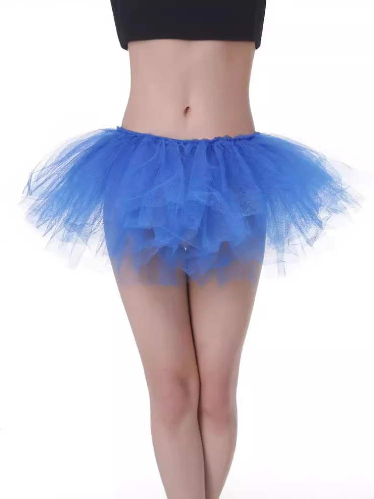 2024 New Fashion Women Sexy Tulle Waist Layered Tutu Pleated Petticoat Corset Skirt Mini Tutu Skirt Casual Dance Skirts