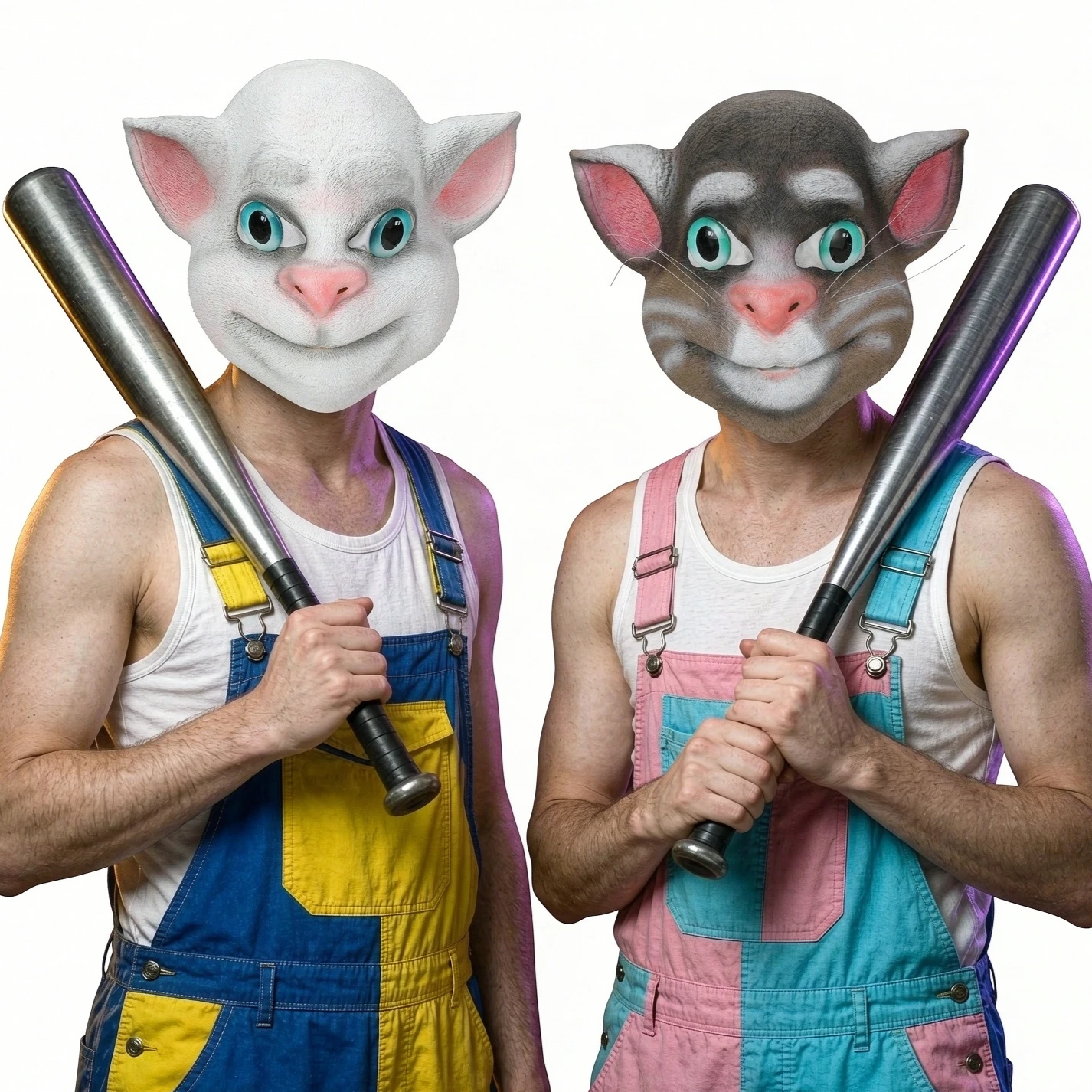 Halloween Lovely Cat Half Face Latex Mask, Realistic Sphynx & Grey Tabby Mask, Fun Cos Outfit Prop for Costume Party