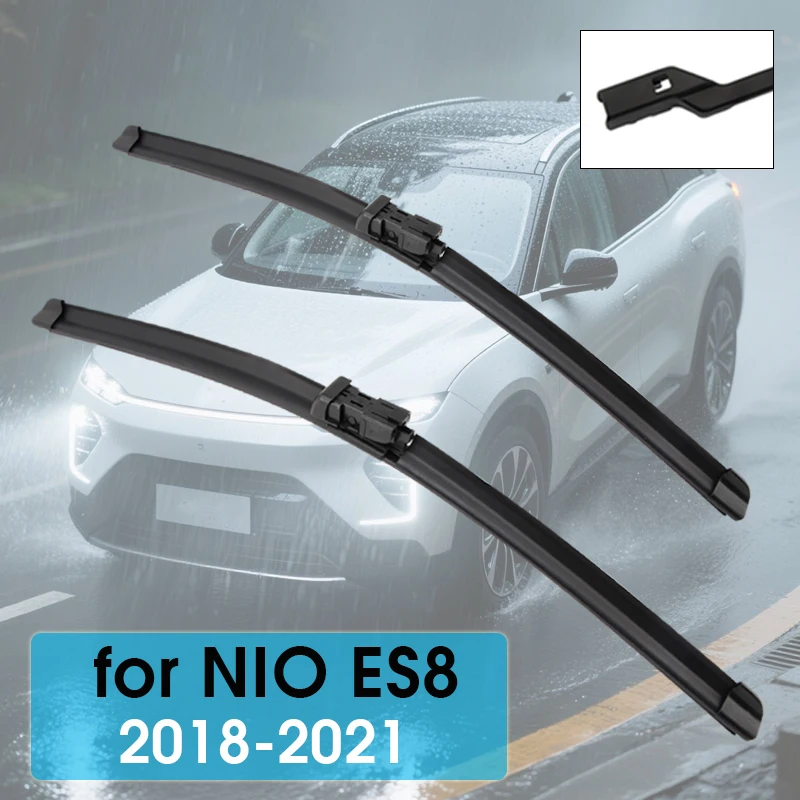 

For NIO ES8 SUV 2018-2021 25"+20" Car Wiper Front Wiper Blades Fit Push Button Arm Front Windscreen Wipers Auto Accessories