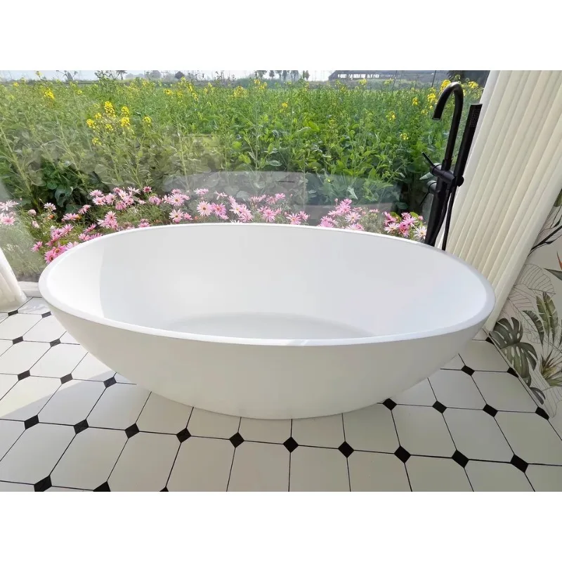 Bateria wannowa stojąca, jednouchwytowa, czarna, z obrotową wylewką 360 stopni i zestawem słuchawki prysznicowej z ABS.