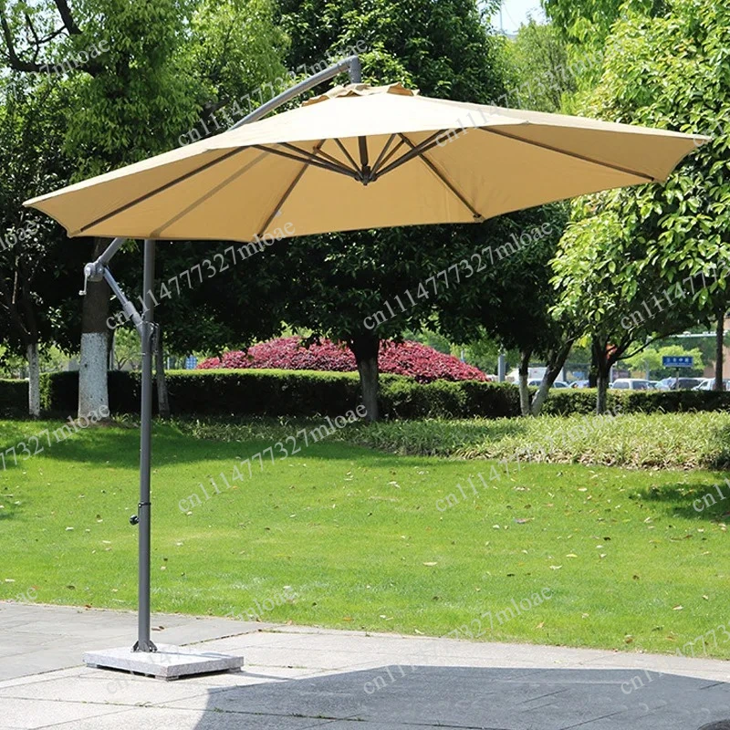 Outdoor Cantilever Offset Patio Umbrella Banana Roman Sun Shade Weatherproof Garden Side Umbrella