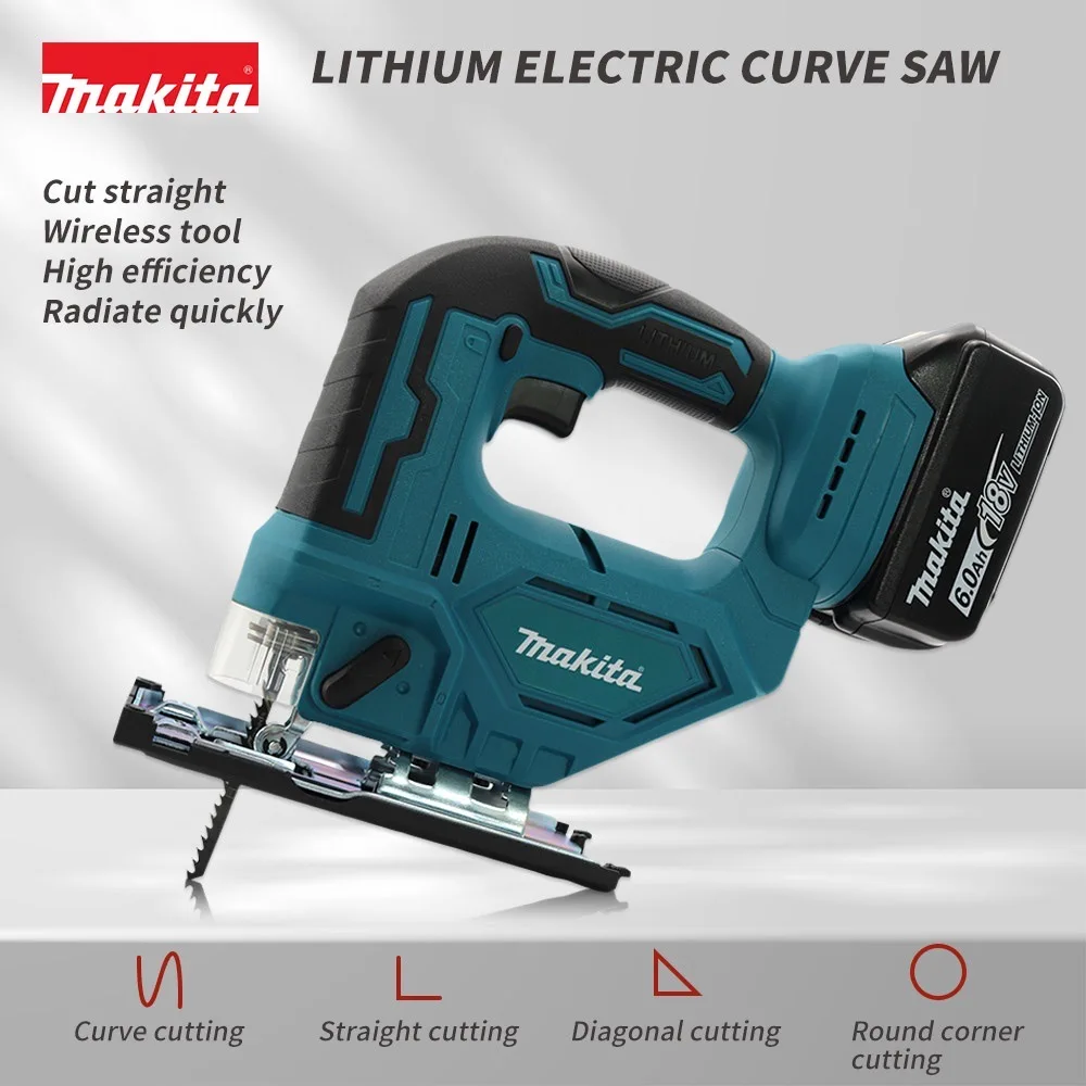 Makita DJV182Z Electric  Saw Brushless Cordless Variable Speed Portable Multifunctional 18V Battery Woodworking Electric Tool