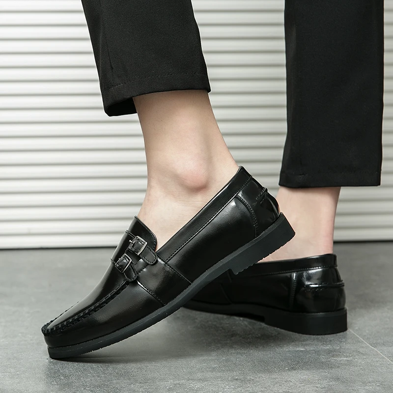 أحذية Spring Bean على الطراز البريطاني، فستان عمل مريح متعدد الاستخدامات يسمح بمرور الهواء، أحذية عصرية للشباب ذات روح راقية