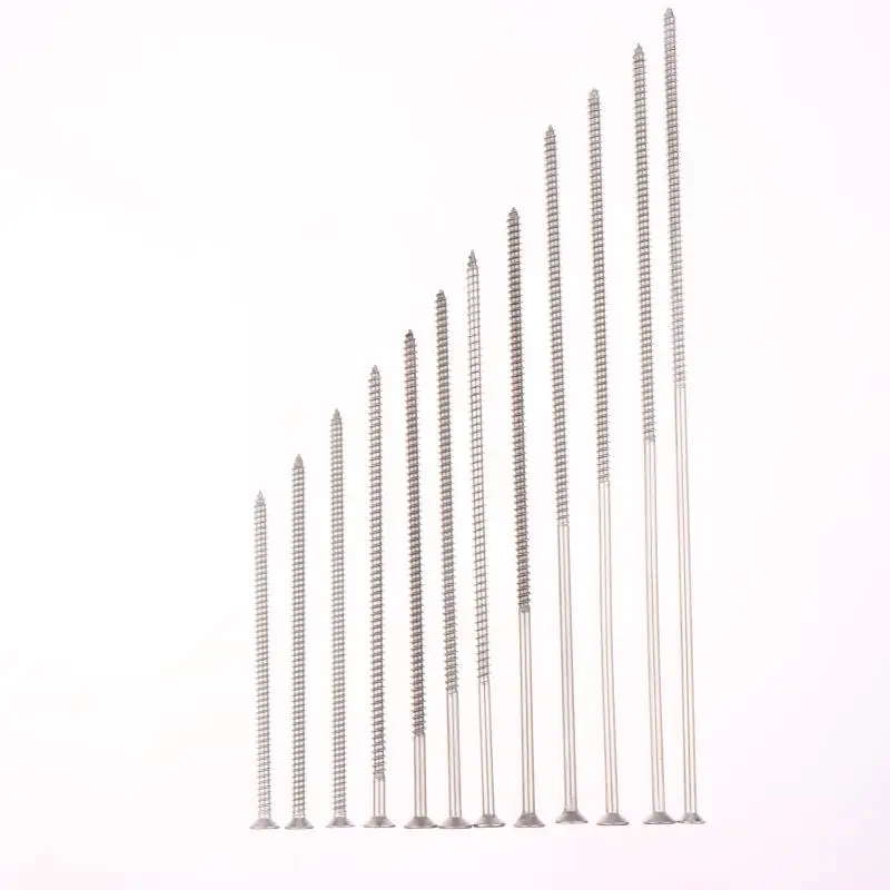 5/10 個 M4 延長平頭タッピング長い木ネジ 304 ステンレス鋼クロス皿頭セルフタッピングネジハードウェア