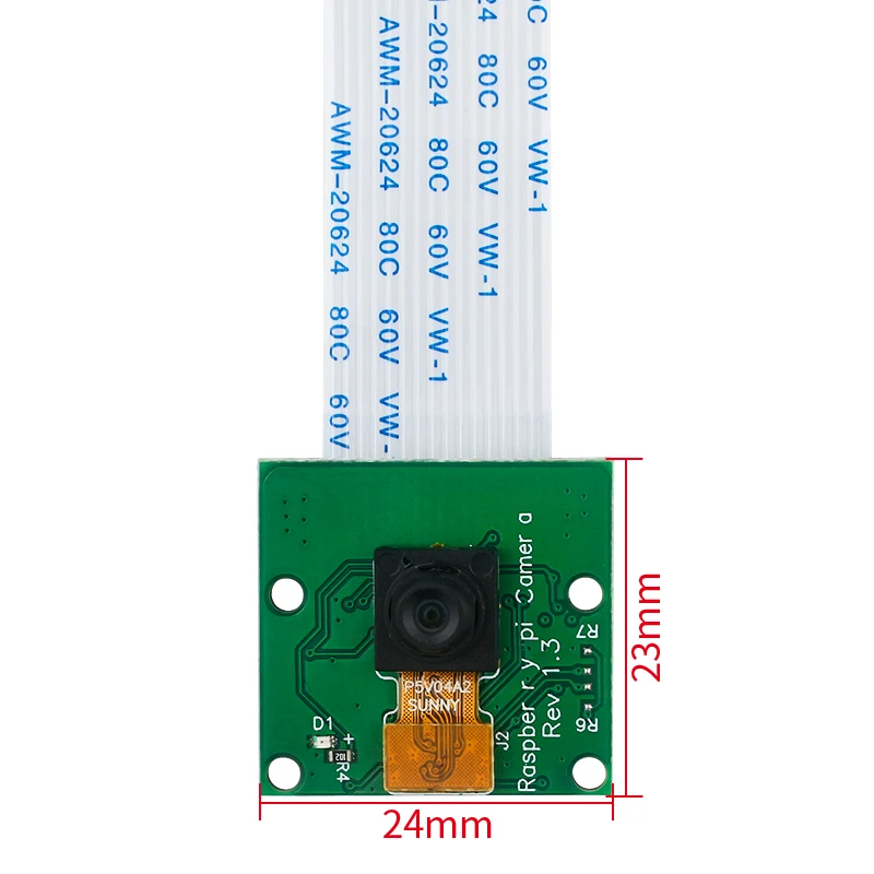 Caméra Raspberry Pi 5MP, webcam OV5647, mise au point automatique des partenaires, technologie avec 15cm FDavid, 65 °, 120 °, 4B, 3B +, 3B