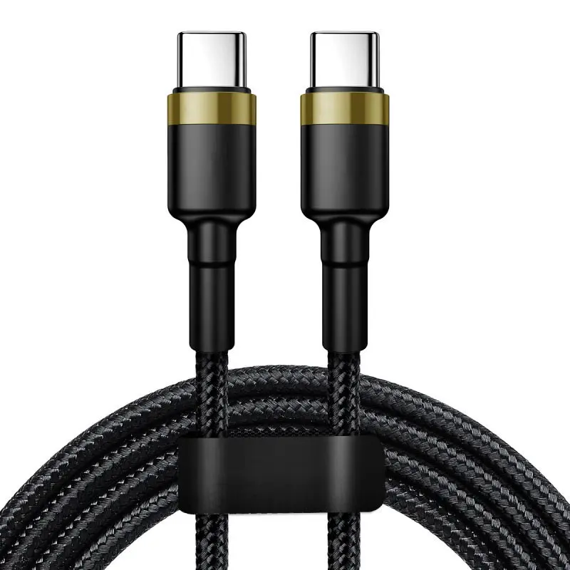 

120W 6A Dual-ended Type-C Game Nylon Braided Rope Fast Charging Data Cable Gaming accessories for iPhone Samsung Xiaomi Notebook