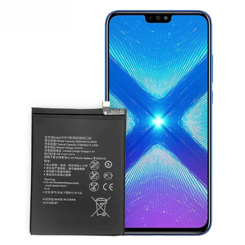 3650mAh for Huawei Nova3/4 Honor Play 8X V10 9X Mobile Phone Batteries HB386589ECW