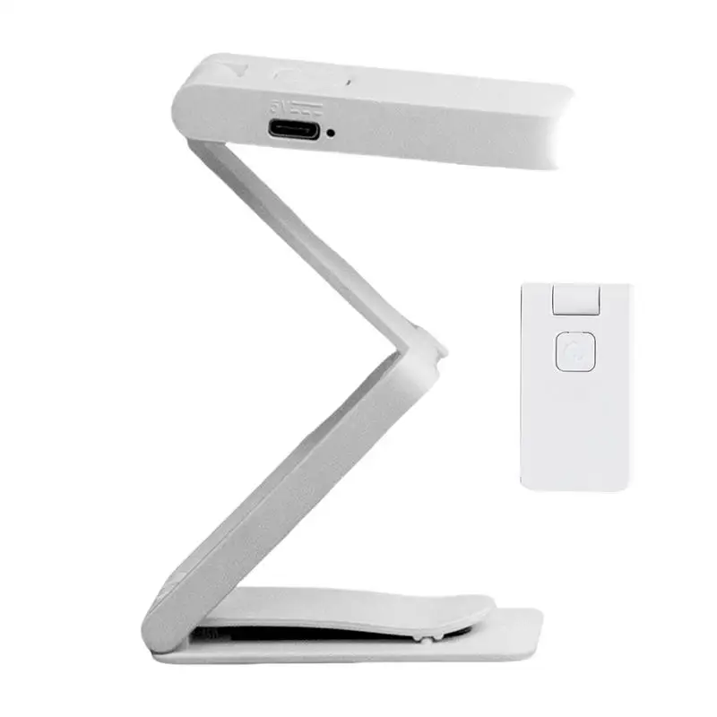 Reading Light Rechargeable Clip-On Booklight Eye-Care LED Bookmark Lamp Foldable Reading Lamp For Book Lovers Adults Students