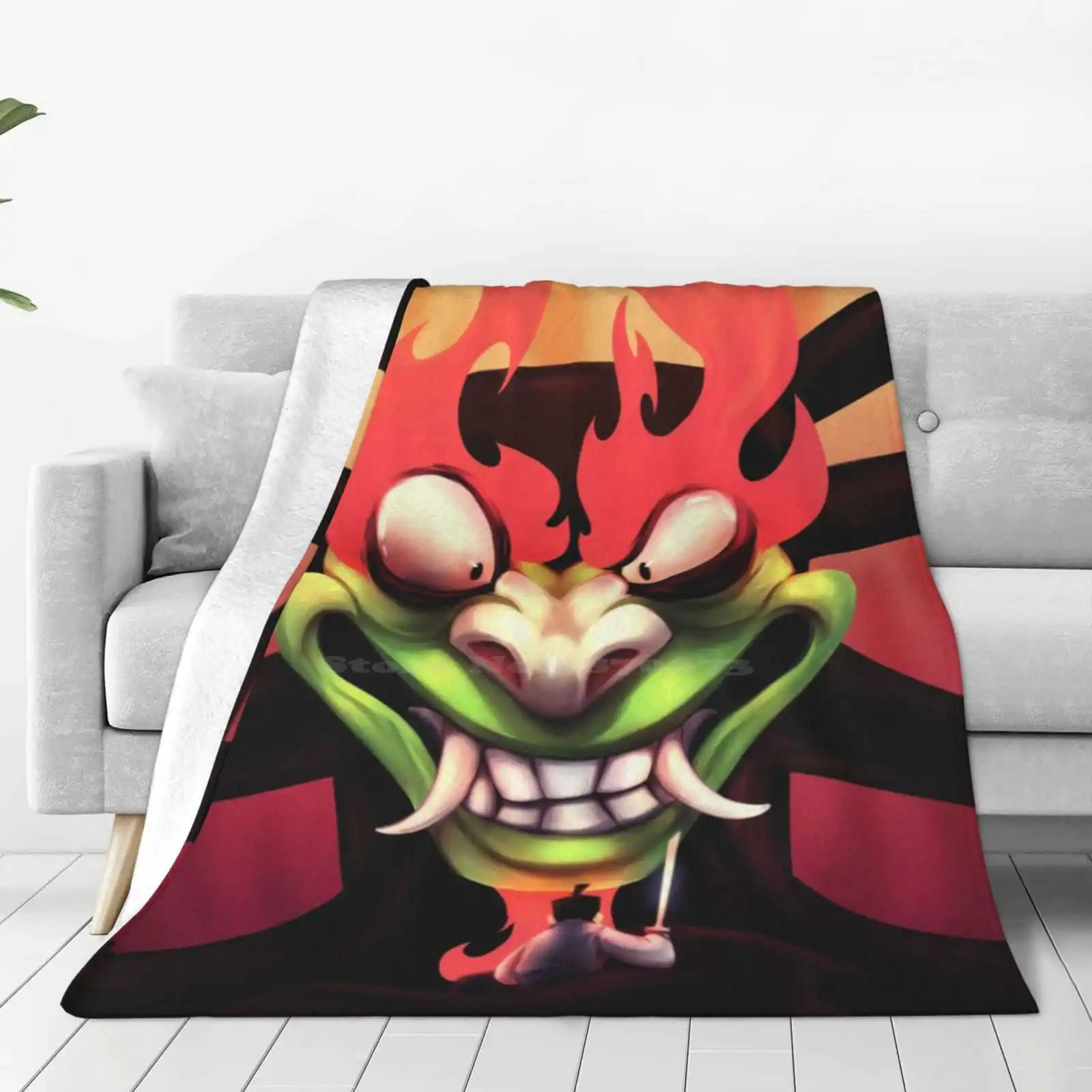 Aku : The Shapeshifting Master Of Darkness And A Samurai'S Last Stand. Creative Design Light Thin Soft Flannel Blanket