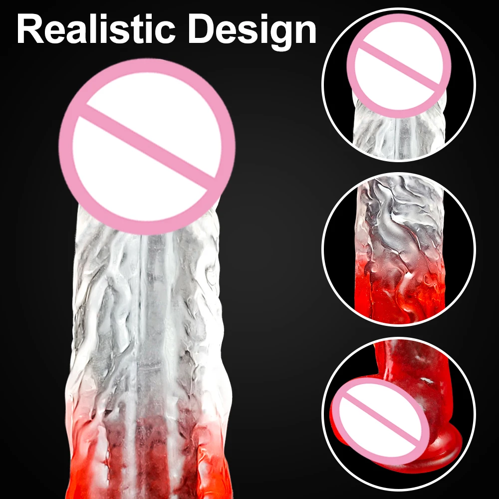 Cheap Realistic Dildo With Suction Cup Huge Jelly Dildos Sex Toys for Woman Fake Dick Big Penis Anal Butt Plug Erotic Sex Shop