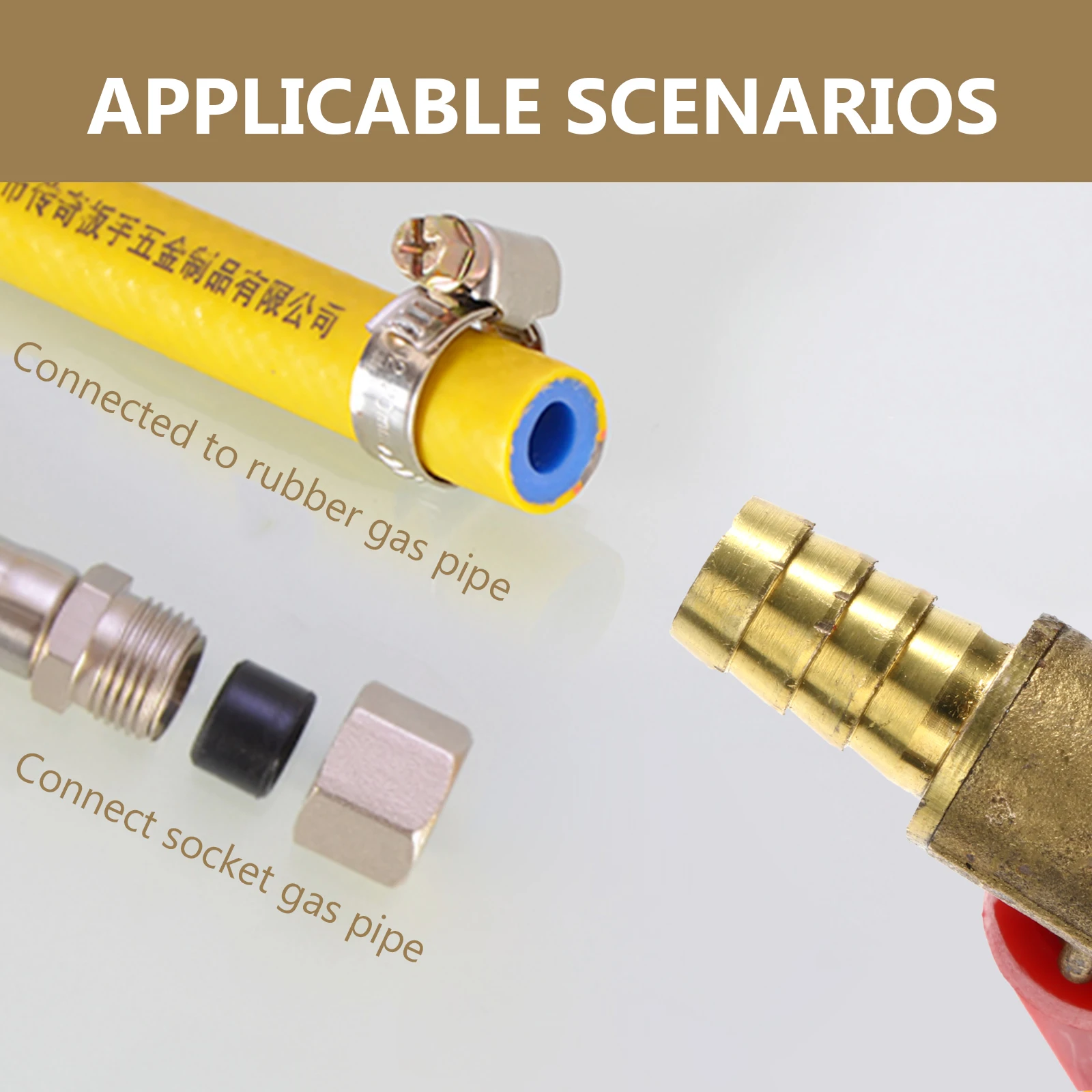 

2pcs Three Way Valve Fuel Gas Adapter Copper Hose Connector Y Shape Shut Off Valve Residential