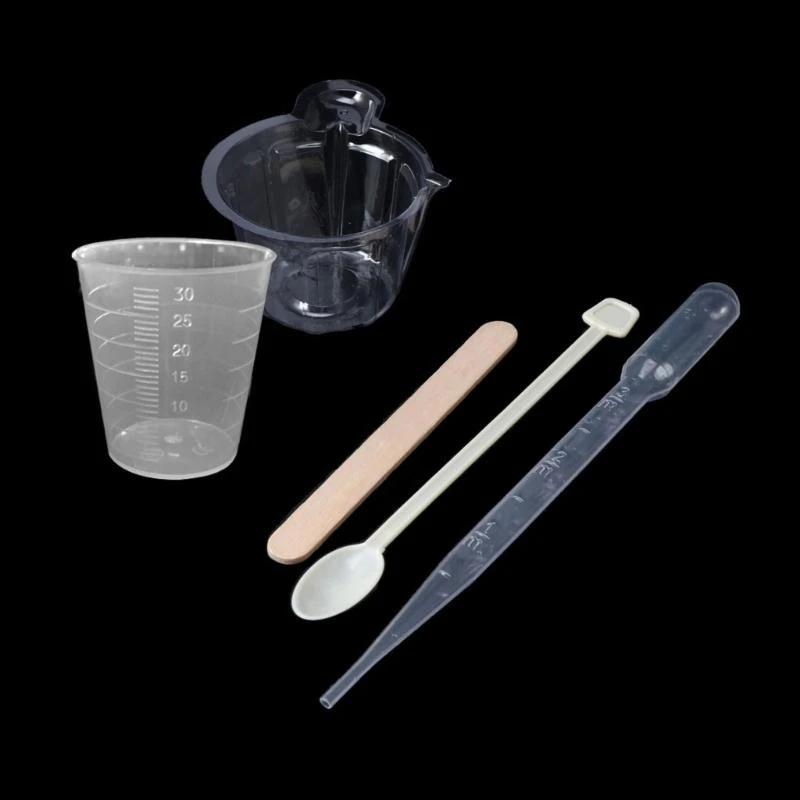 

91AC Resin Measuring Cup Tool Measuring Cup Spoons for Jewelry Making