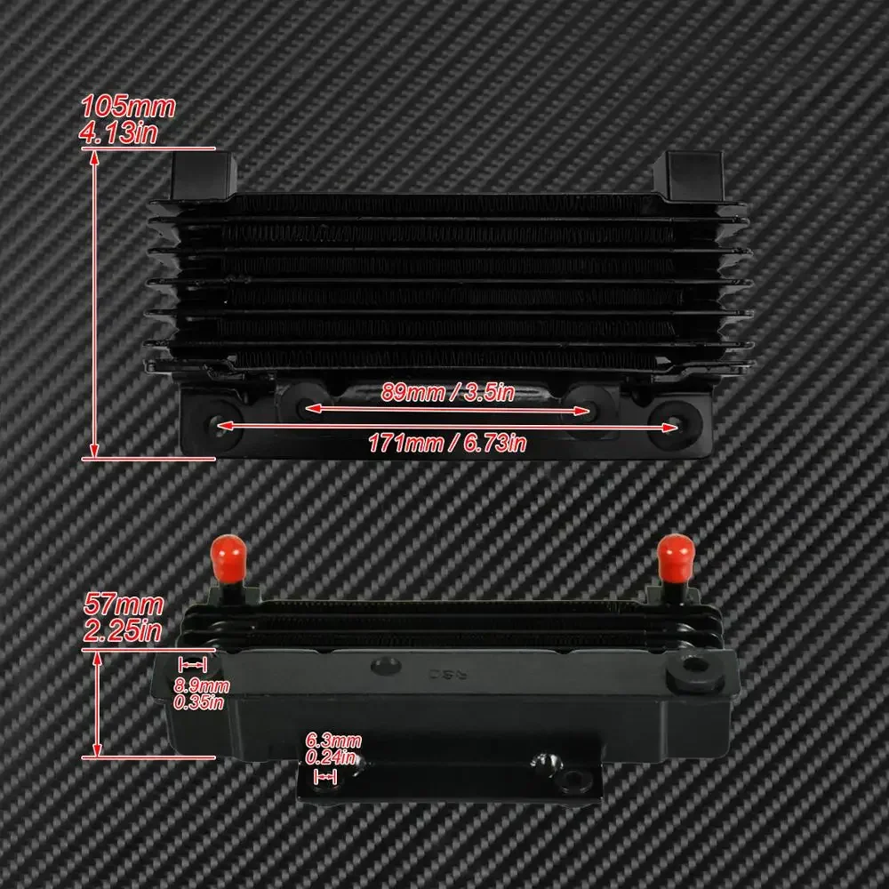 Motorcycle Oil Cooler Radiator Water Tank Cover Adapter For Harley Touring Road King FLHR Street Electra Glide FLHTK FLHRX 09-16