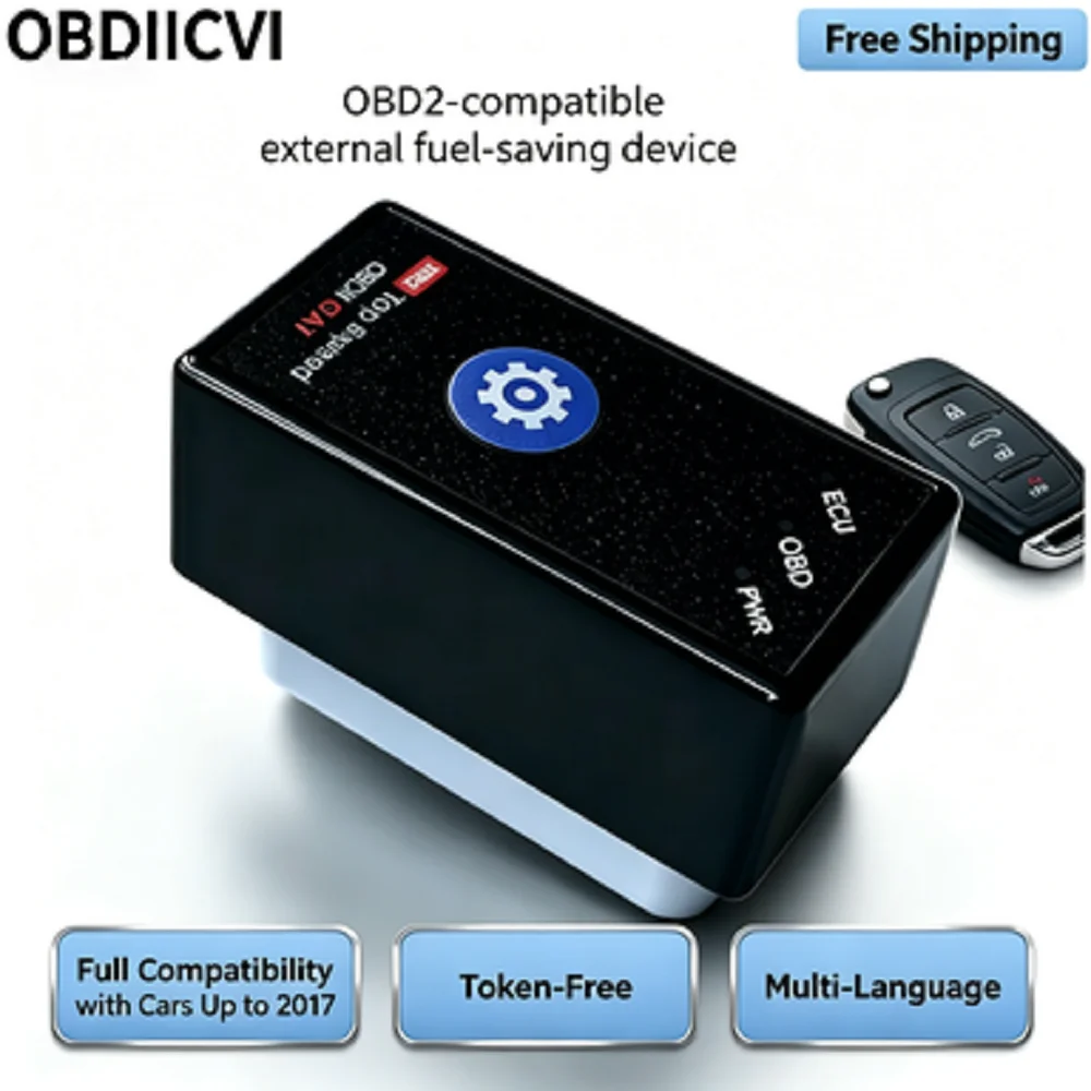 

For OBDIICAT HK01 OBD2 Tuning Box, 15% Fuel Saver with Reset Switch for Cars, Better Performance