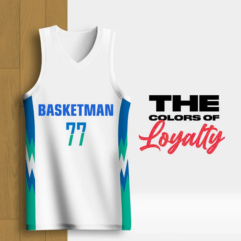 

BASKETMAN Basketball Jerseys For Men Customizable Club Team Name Number Logo Printed Tank Top Fitness Training Tracksuits Unisex