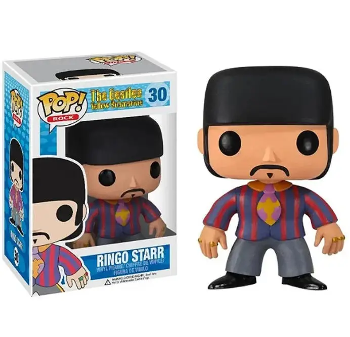 Funko Pop The Beatles RINGO STARR 30 #   Figura de Vinil 10cm, Boneco de Coleção em PVC, Brinquedos para Crianças, Aniversário, Carnaval, Natal